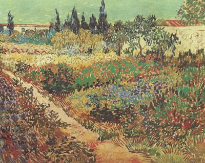 Vincent Van Gogh Flowering Garden with Path (nn04) France oil painting art
